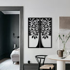  Flower Two Frame Metal Wall Art 