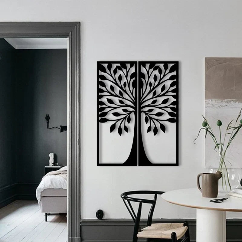  Flower Two Frame Metal Wall Art 