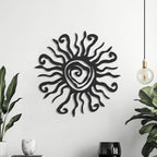Sun Design Metal Wall Art