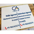 Chartered Accountant Acrylic Name Plate