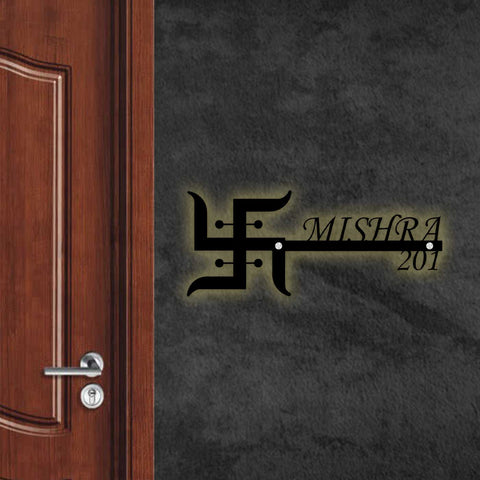 Personalized Religious Theme Laser Cut Metal Name Plate for Home