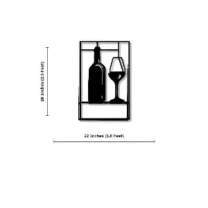  Glass Bar Metal Wall Art