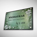 ACP Based UV Printed Floral Acrylic Name Plate