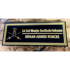 Armed Forces Acrylic LED Name Plate for Home - Harshita Craft