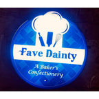 Reception Acrylic LED Logo Name Plate Design - Harshita Craft