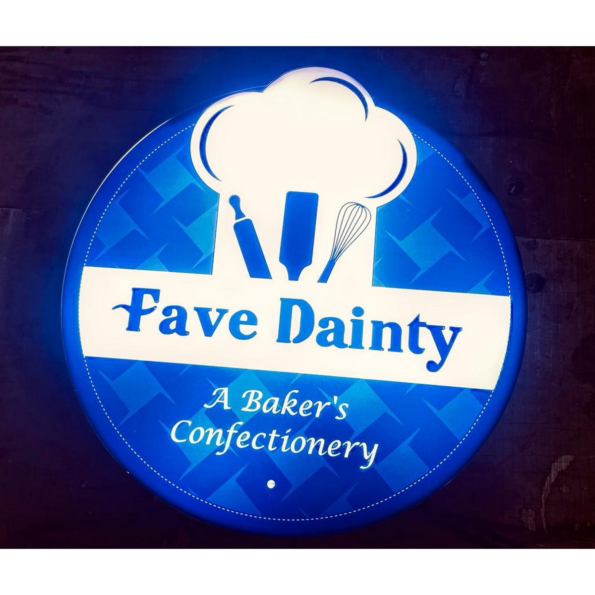 Reception Acrylic LED Logo Name Plate Design - Harshita Craft