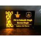  Acrylic Personalised Army LED Name Plate