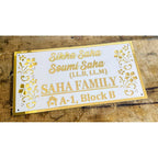 Personalized Acrylic Waterproof Wall Name Plate for Home – Custom Acrylic Name Plate Design - Harshita Craft