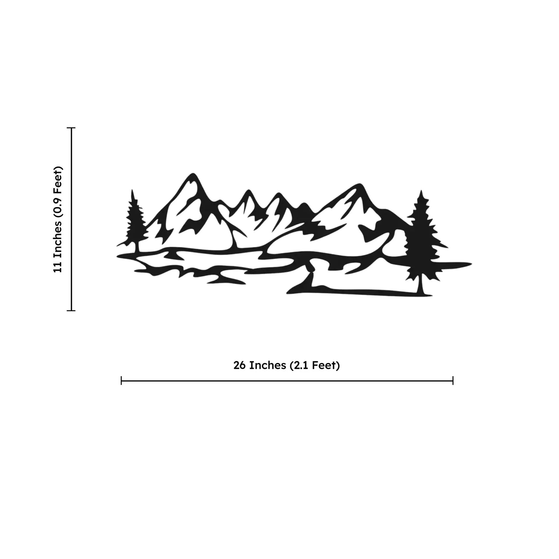 Trees Scenery Metal Wall Art 