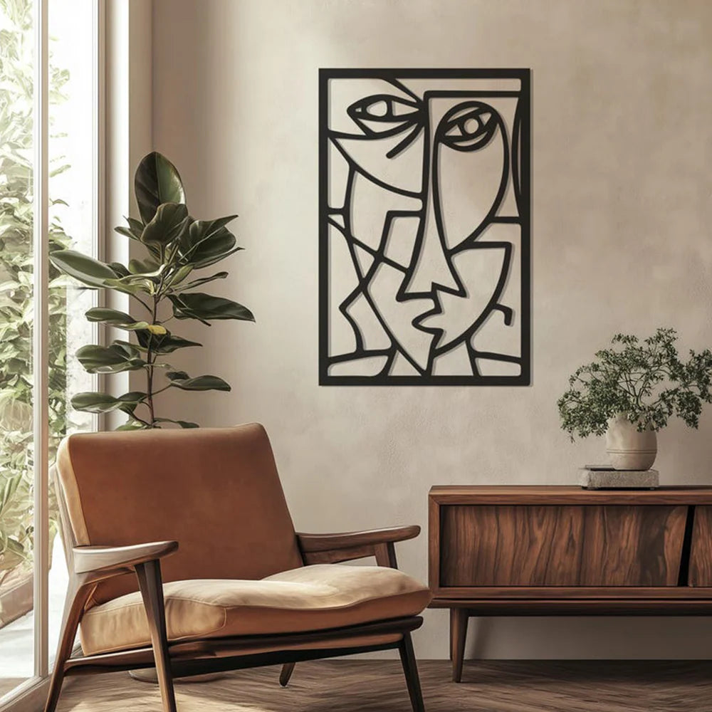 Picasso Faces Metal Wall Art Decor