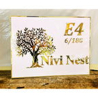 Tree Design Acrylic LED House Name Plate