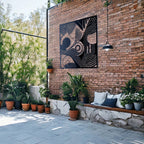 Organic Flow Waves Metal Wall Art