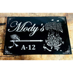 Radha Krishna Acrylic LED Name Plate