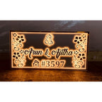 Designer Acrylic LED Name Plate for Home - Harshita Craft