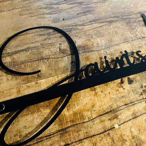 Personalized Waterproof Calligraphy Metal Name Plate for Home