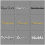 Personalized Modern Laser Cut Metal Name Plate for Home | Weatherproof Steel Design - Harshita Craft