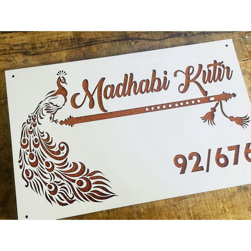 Acrylic LED Laser Cut Name Plate