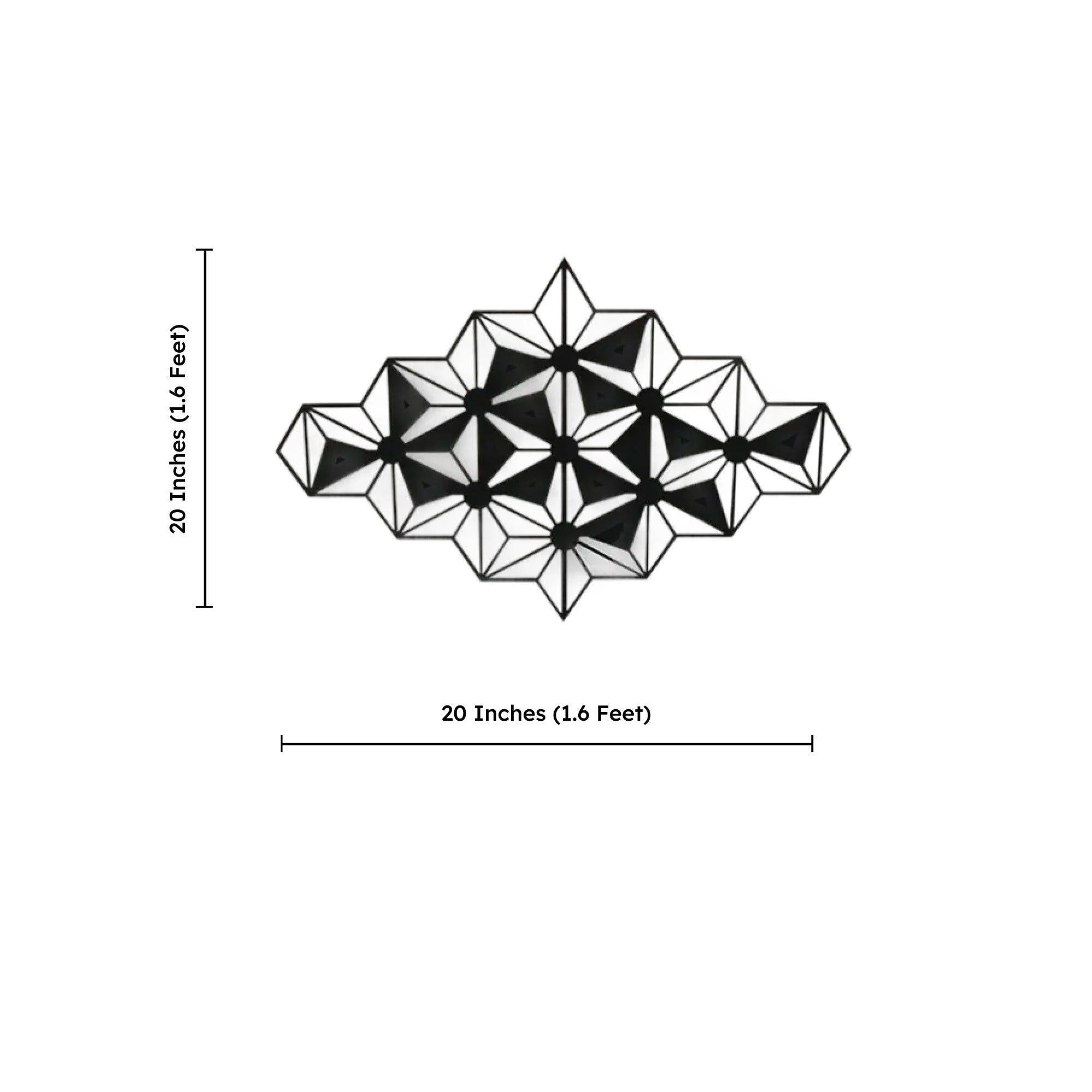 Polaris 3D Abstract Metal Wall Art