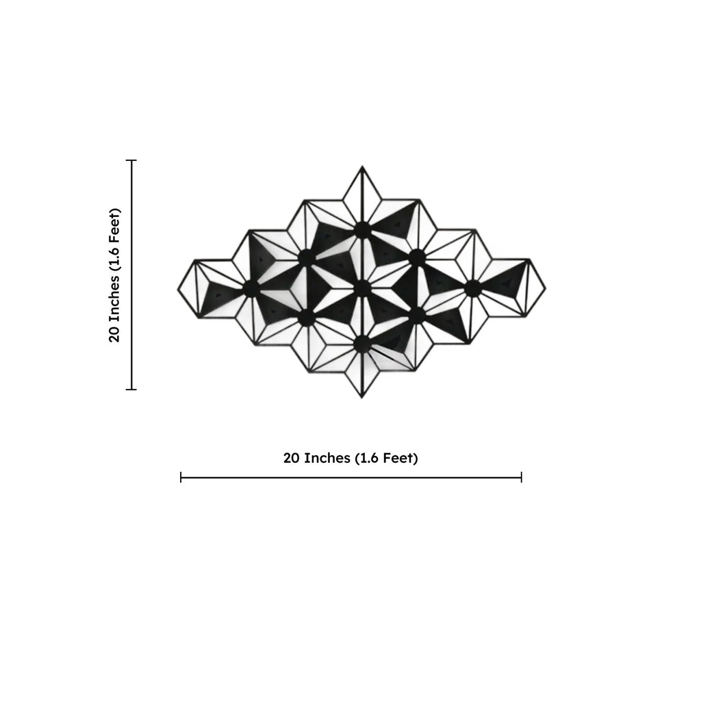 Polaris 3D Abstract Metal Wall Art