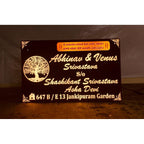 Elegant Acrylic LED Name Plate Design 
