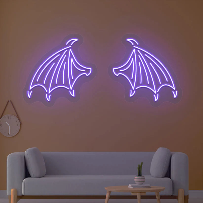 Bat Wings LED Neon Light