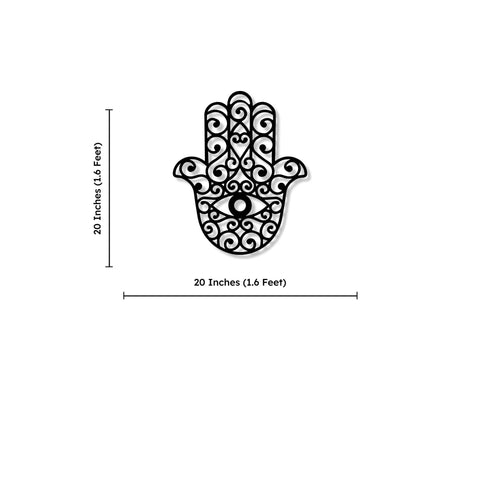 Hamsa Hand Metal Wall Art