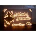 Shivji Acrylic LED Name Plate Design for Home - Harshita Craft