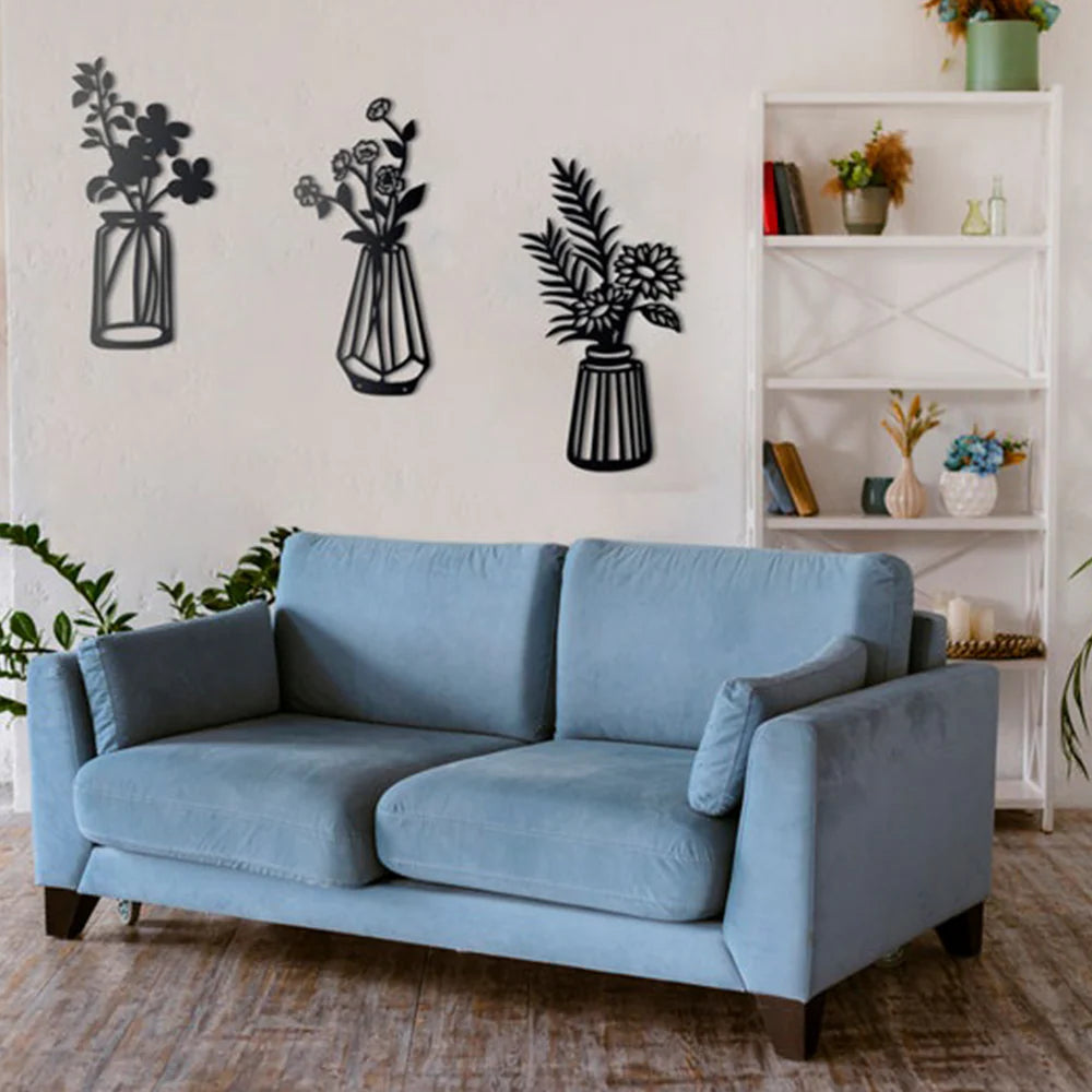 Vase Metal Wall Art Decor