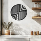 Abstract Strips Metal Wall Art