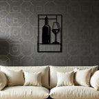  Glass Bar Metal Wall Art