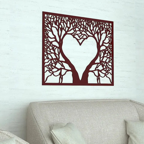 Heart Shape Metal Wall Art