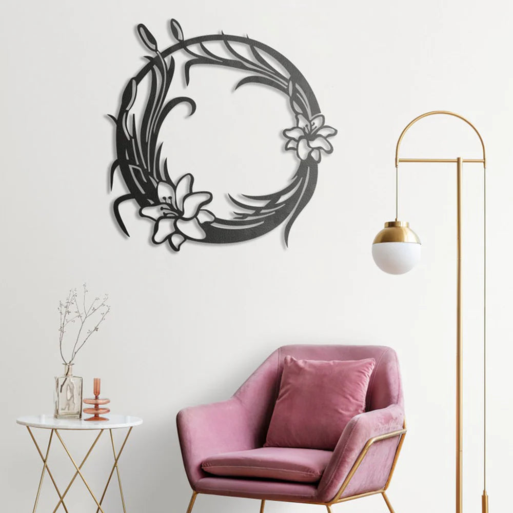  Floral Pattern Metal Wall Art