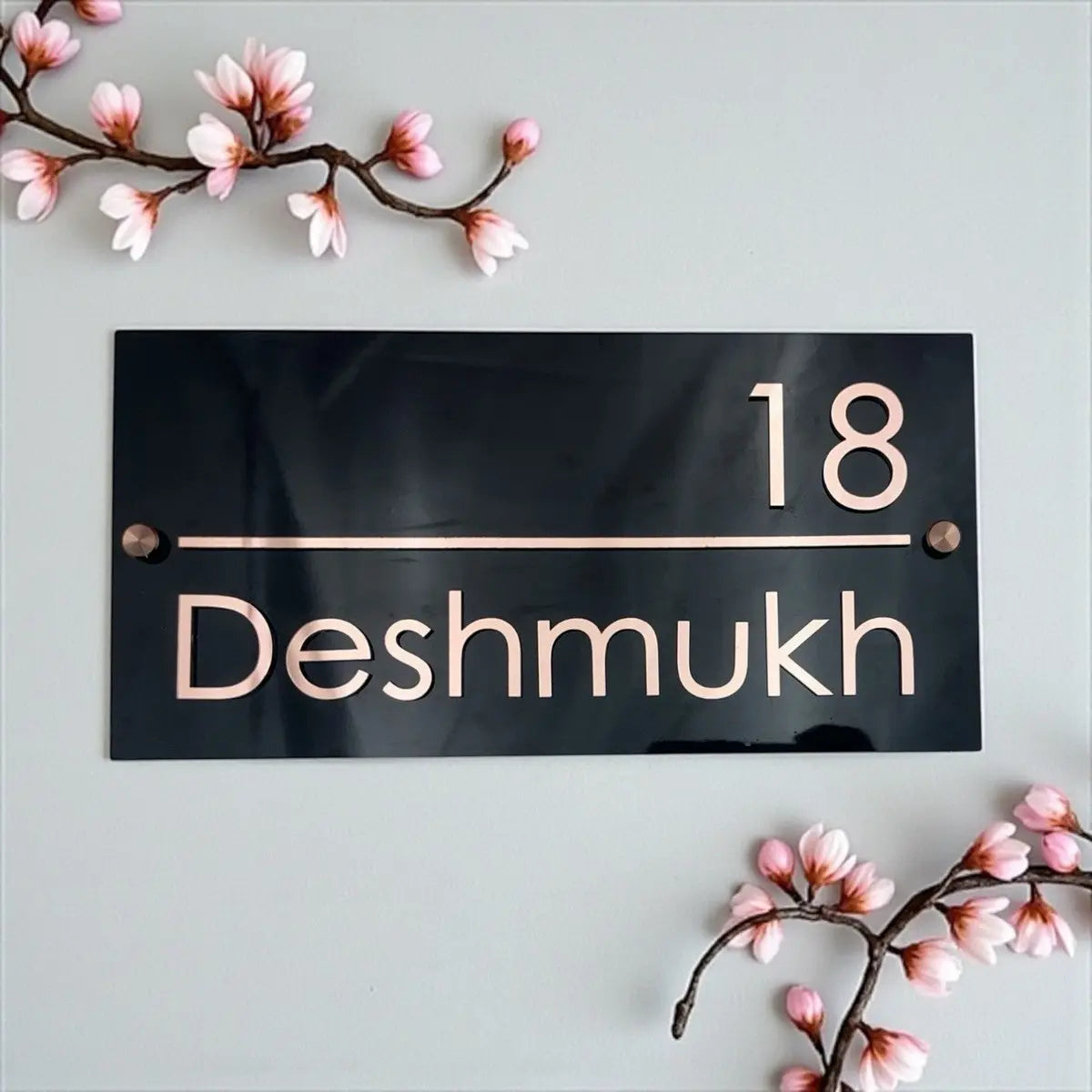 ACP Acrylic Name Plate for Home | Custom Fancy Acrylic Name Plate Design - Harshita Craft