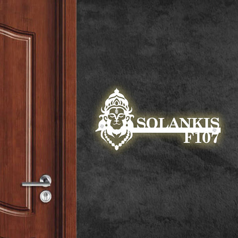 Personalized Religious Theme Laser Cut Metal Name Plate for Home