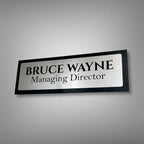 Black ACP-Based Acrylic Name Plate for Home | Custom Acrylic Name Plate Design for Main Door - Harshita Craft