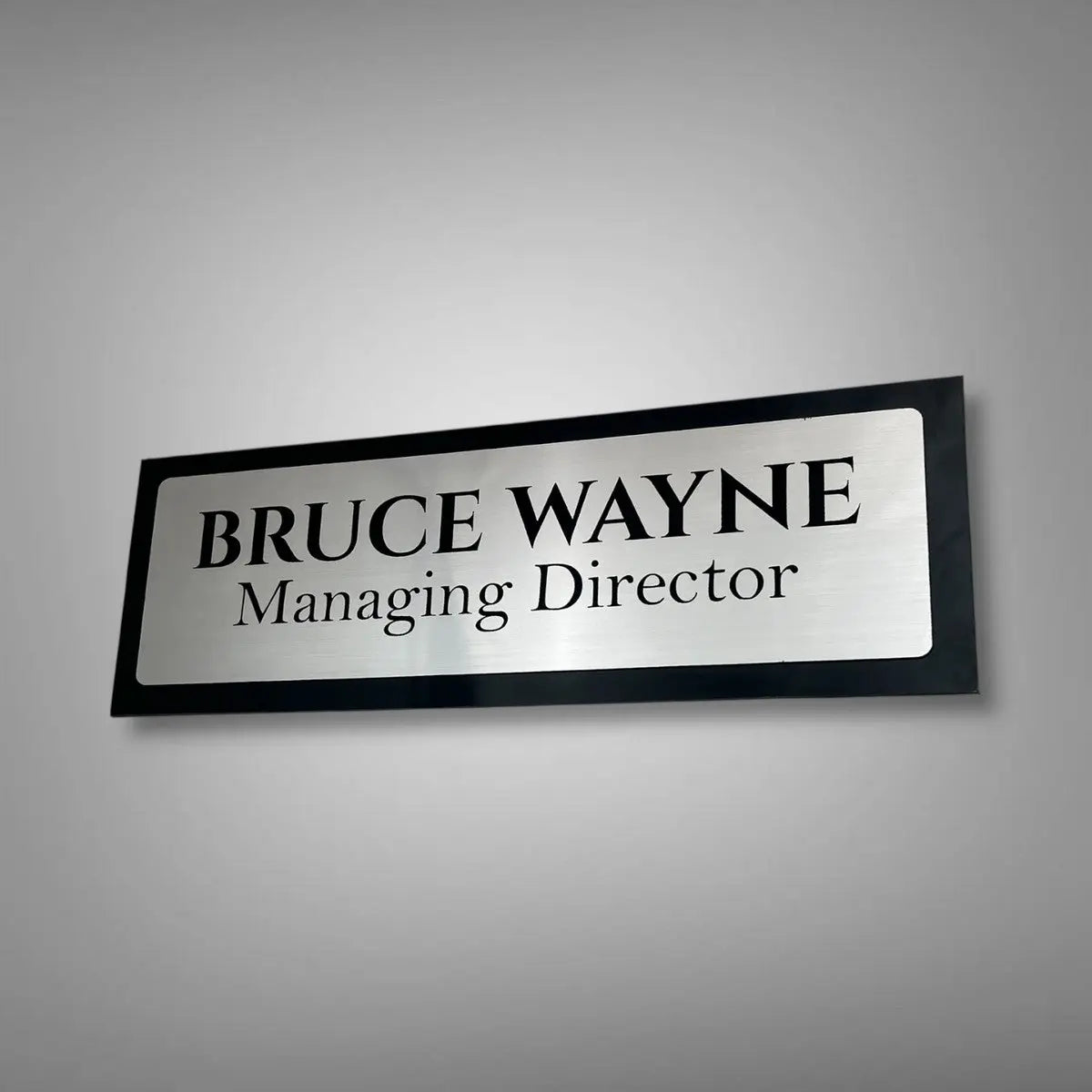 Black ACP-Based Acrylic Name Plate for Home | Custom Acrylic Name Plate Design for Main Door - Harshita Craft