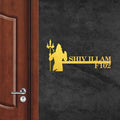 Personalized Metal Name Plate for Home – Religious Theme Laser Cut Design - Harshita Craft