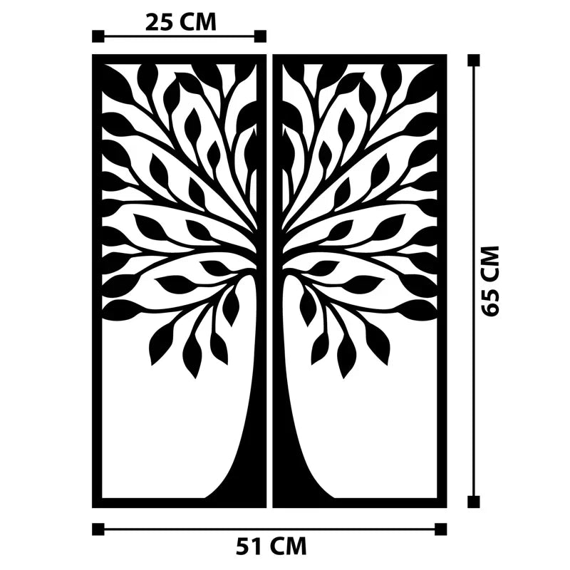  Flower Two Frame Metal Wall Art 