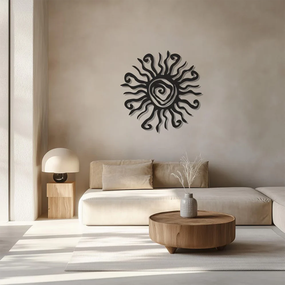 Sun Design Metal Wall Art