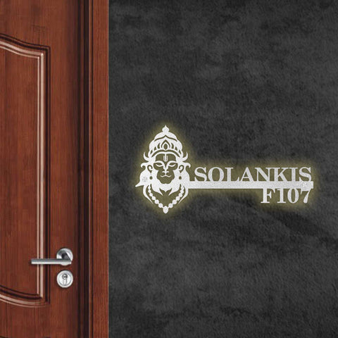 Personalized Religious Theme Laser Cut Metal Name Plate for Home