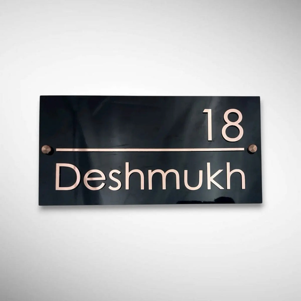 ACP Acrylic Name Plate for Home | Custom Fancy Acrylic Name Plate Design - Harshita Craft