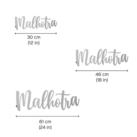 Personalized Weatherproof Laser Cut Metal Name Plate for Home | Modern Mild Steel Name Plate