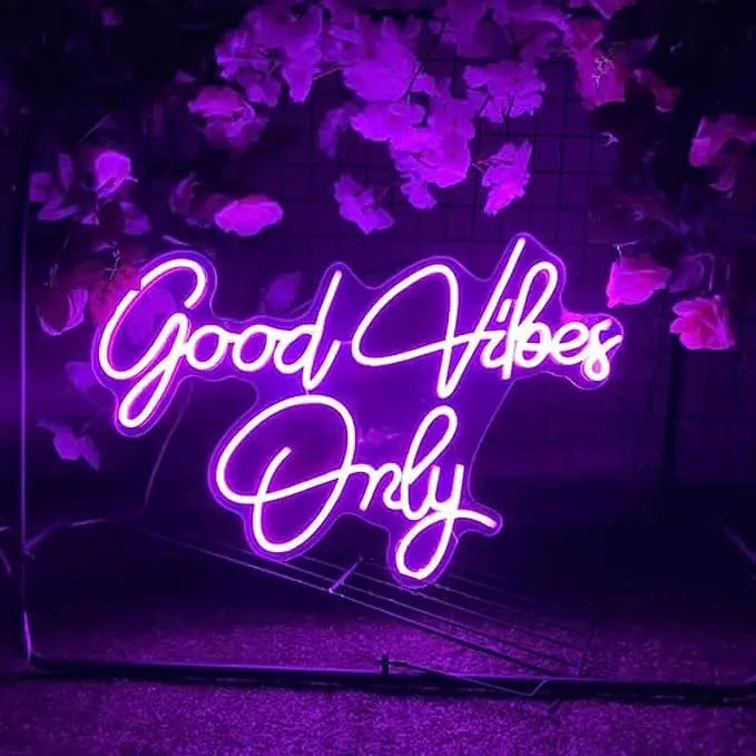 Good Vibes Only Neon Light