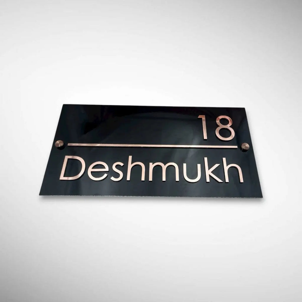 ACP Acrylic Name Plate for Home | Custom Fancy Acrylic Name Plate Design - Harshita Craft