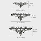 Personalized Metal Name Plate for Home – Weatherproof Mild Steel Name Plate for Villa & House Entrance - Harshita Craft