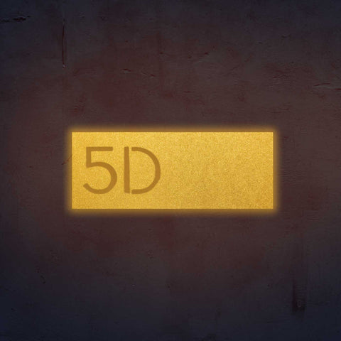 Personalized Laser Cut Minimalist Steel Name Plate for Home Entrance