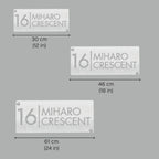 Personalized Stainless Steel Metal Name Plate for Home – Weatherproof Laser Cut Design - Harshita Craft
