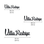 Personalized Weatherproof Modern Metal Cut Out Name Plate for Home & Outdoor - Harshita Craft