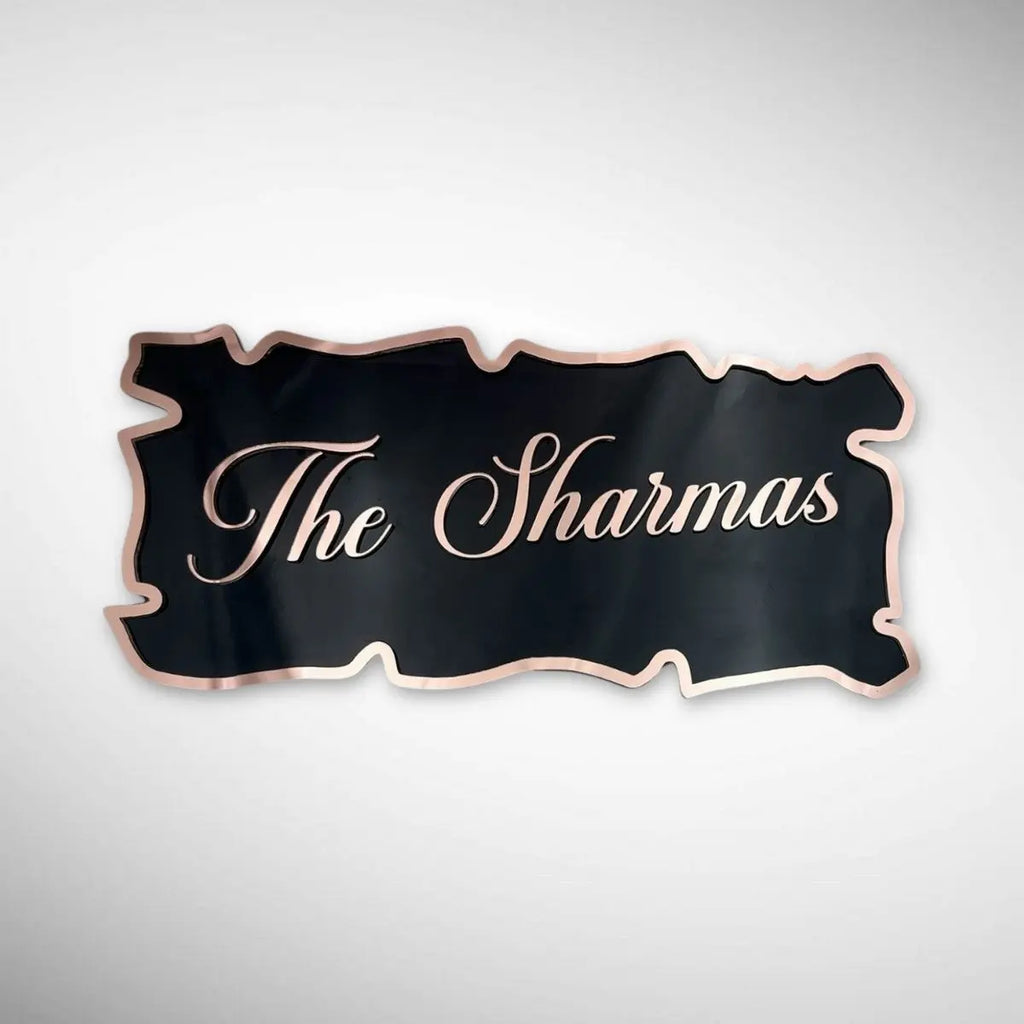 ACP Acrylic Name Plate for Home | Custom Fancy Acrylic Name Plate Design - Harshita Craft