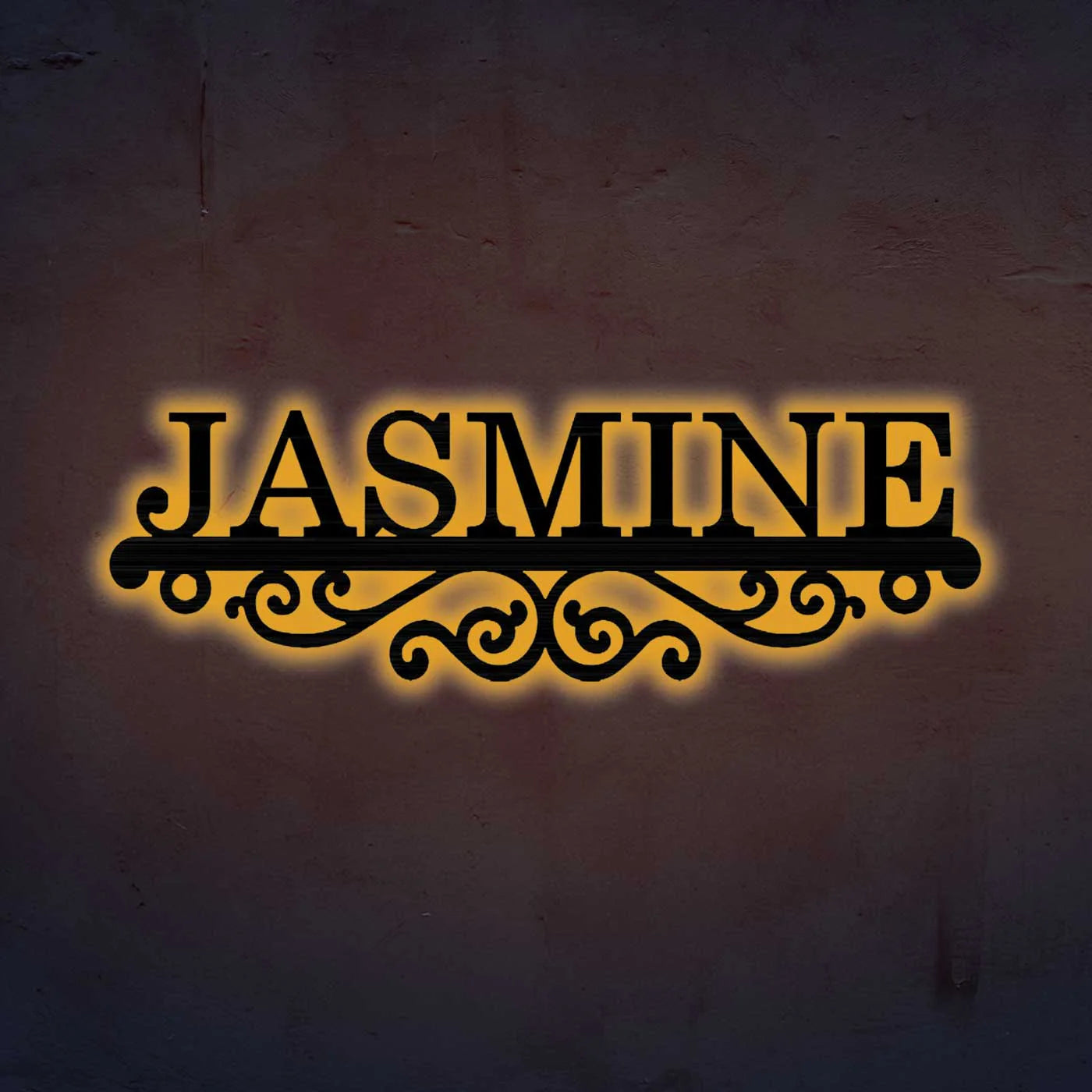 Personalized Laser Cut Minimal Design Metal Name Plate for Home - Harshita Craft